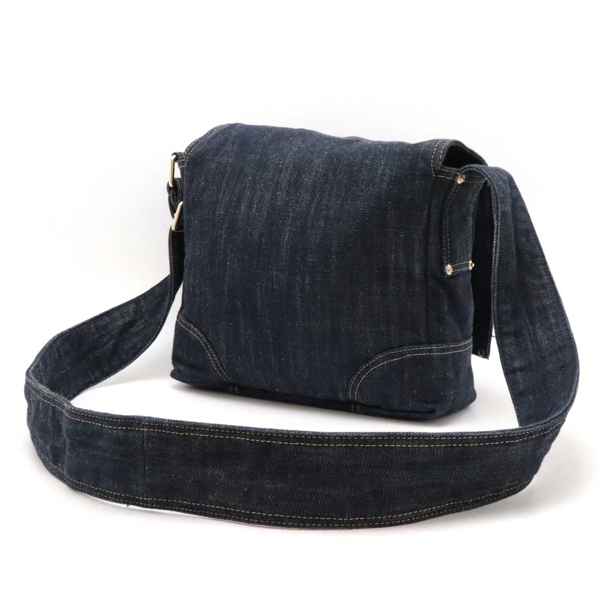 Chanel Sparkling Denim Coco Mark 2way Shoulder Bag A31987