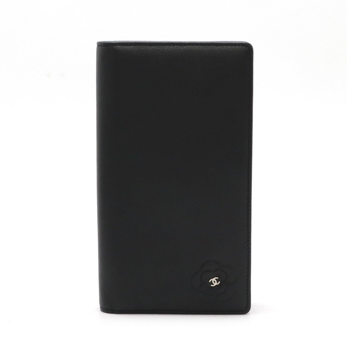 Chanel Camellia Leather Long Wallet
