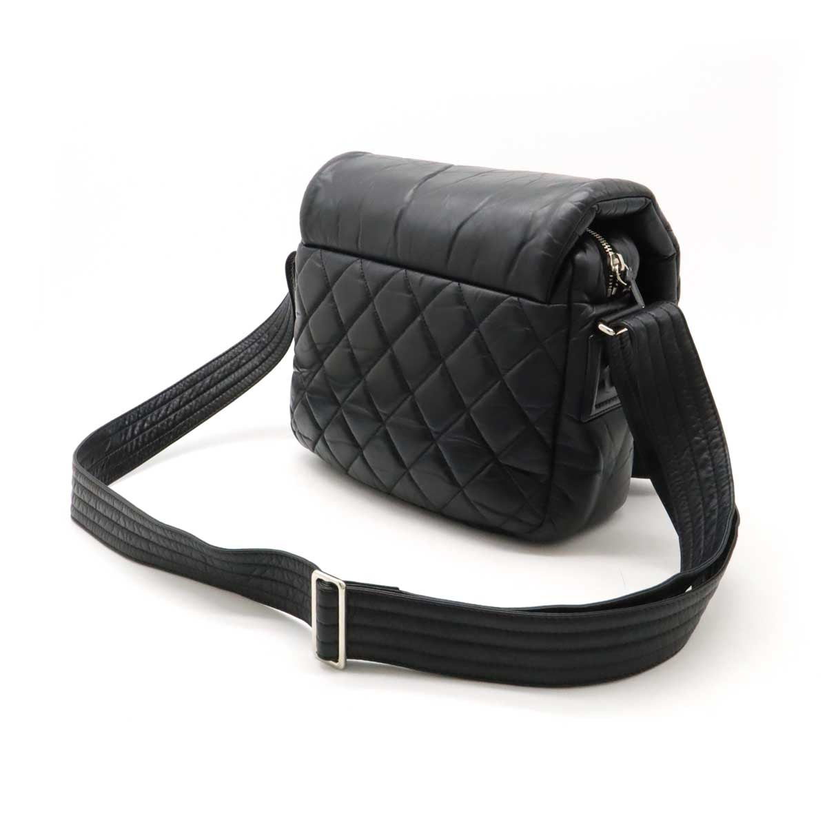 Chanel All Leather Coco Cocoon Matelasse Shoulder Bag A48616