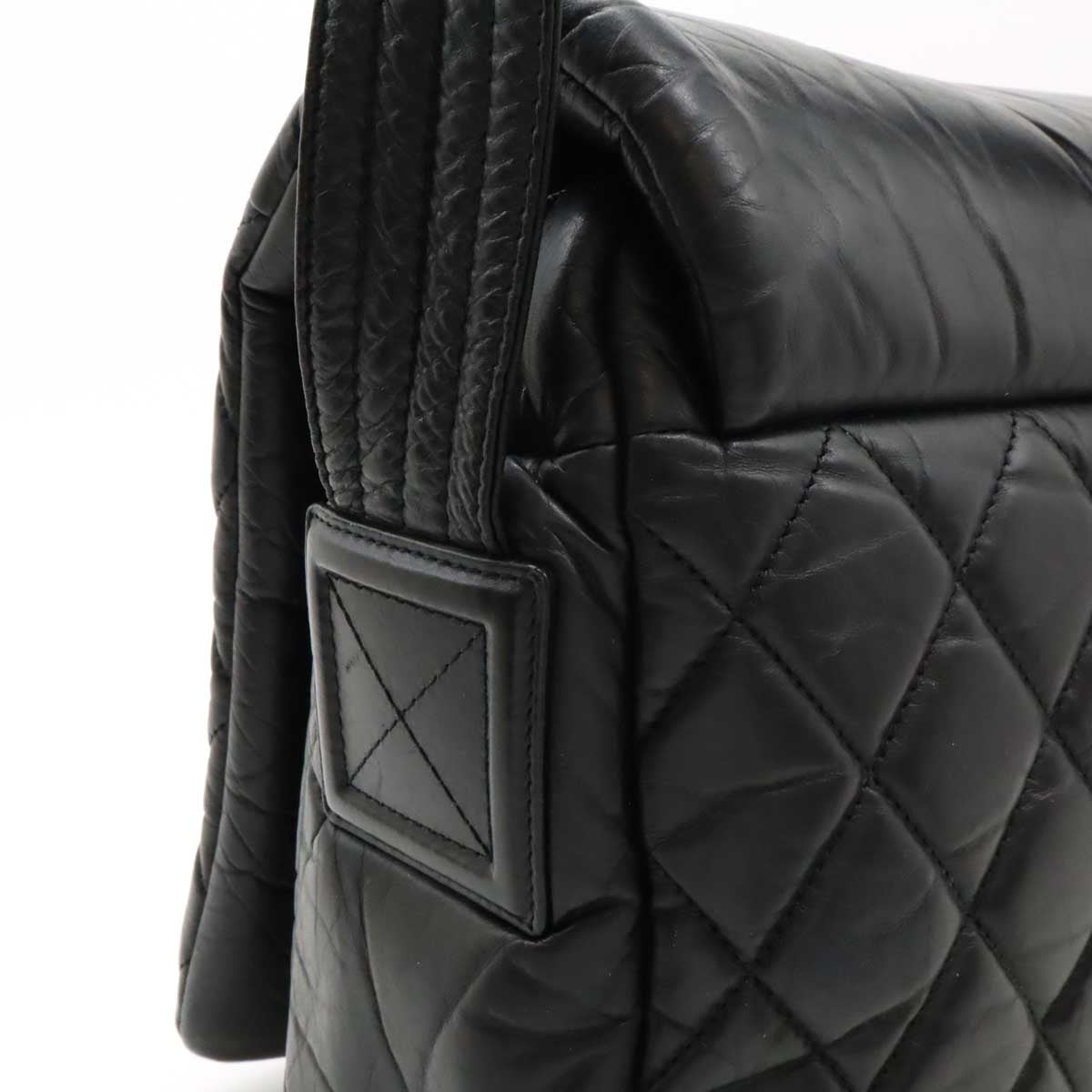 Chanel All Leather Coco Cocoon Matelasse Shoulder Bag A48616