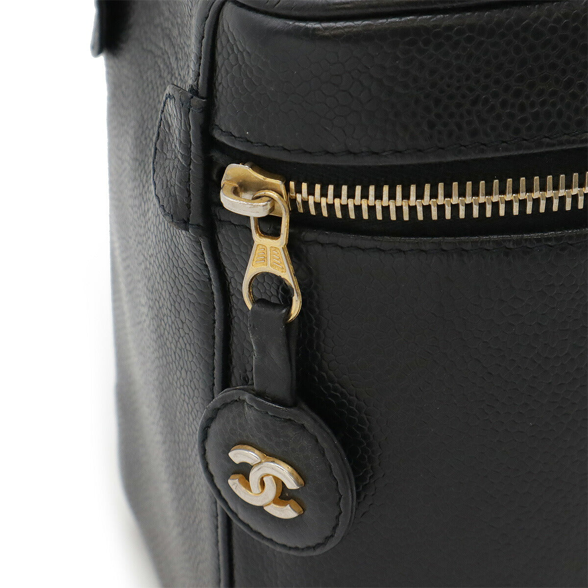 Chanel Coco Mark Caviar Skin Vanity Bag