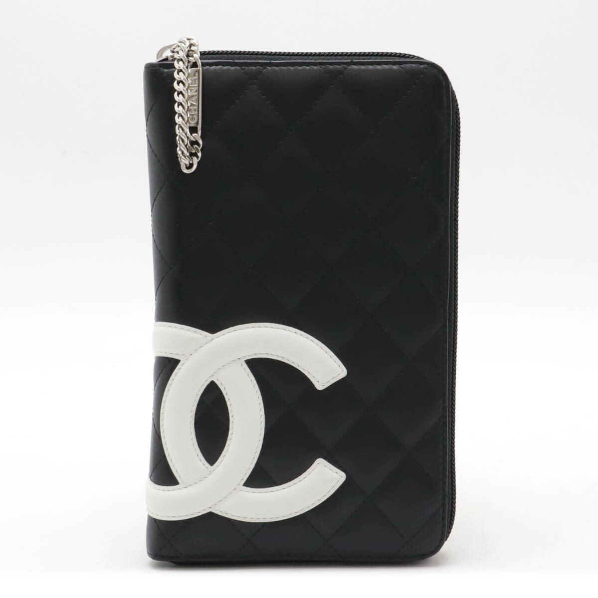 Chanel Cambon Line Coco Mark Organizer Long Wallet Leather A48660