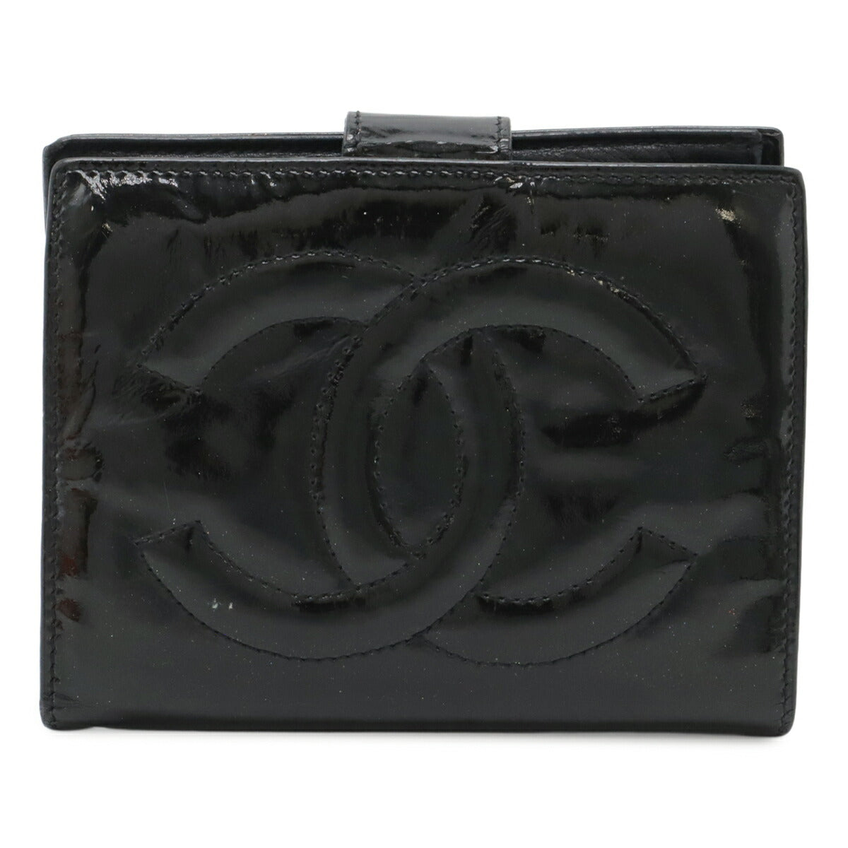 Chanel Coco Mark Patent Leather Wallet