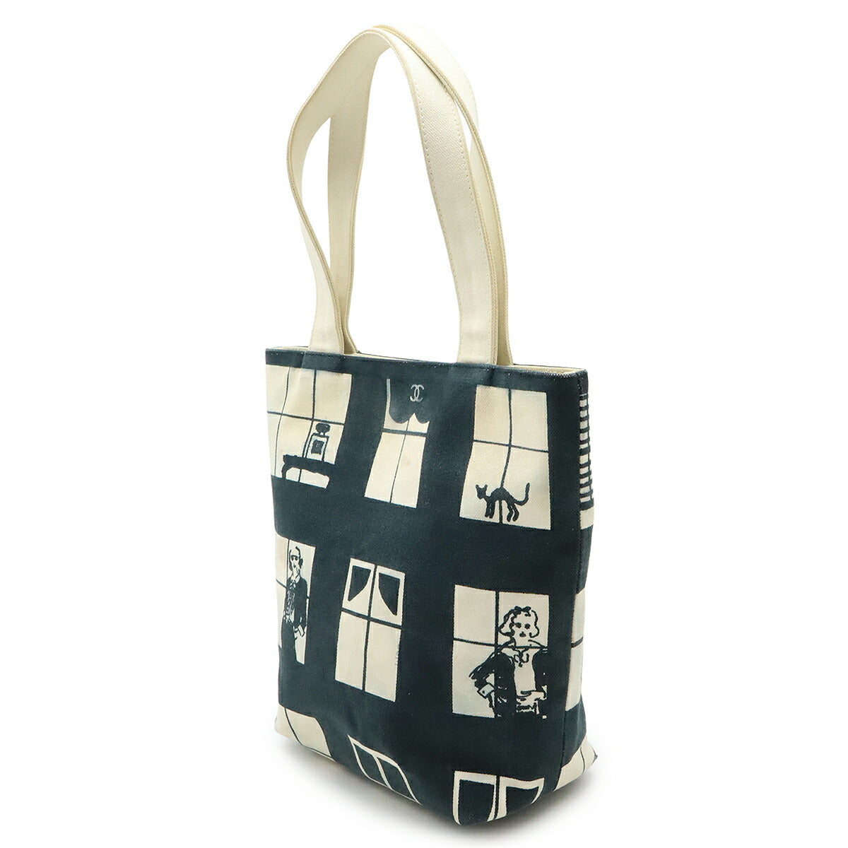 Chanel Windows Line Canvas 2way Bag