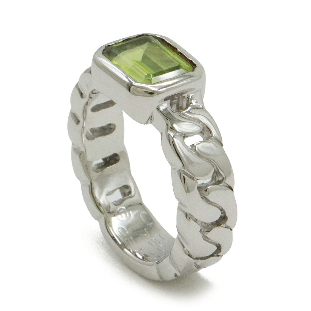 Chanel Peridot Au750 White Gold Ring