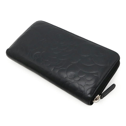 Chanel Camellia Coco Mark Lambskin Long Wallet