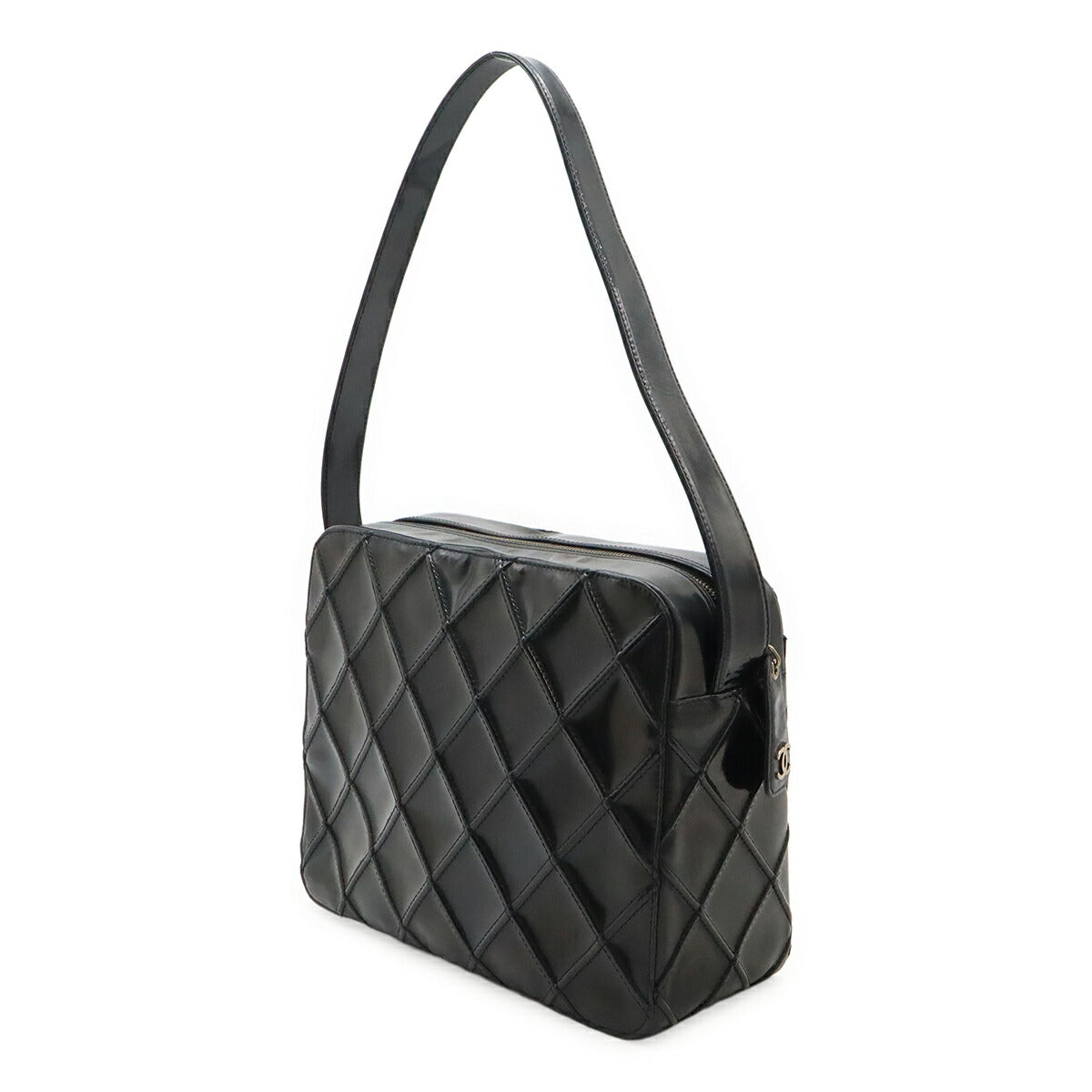 Chanel Bicolore Patent Leather Shoulder Bag