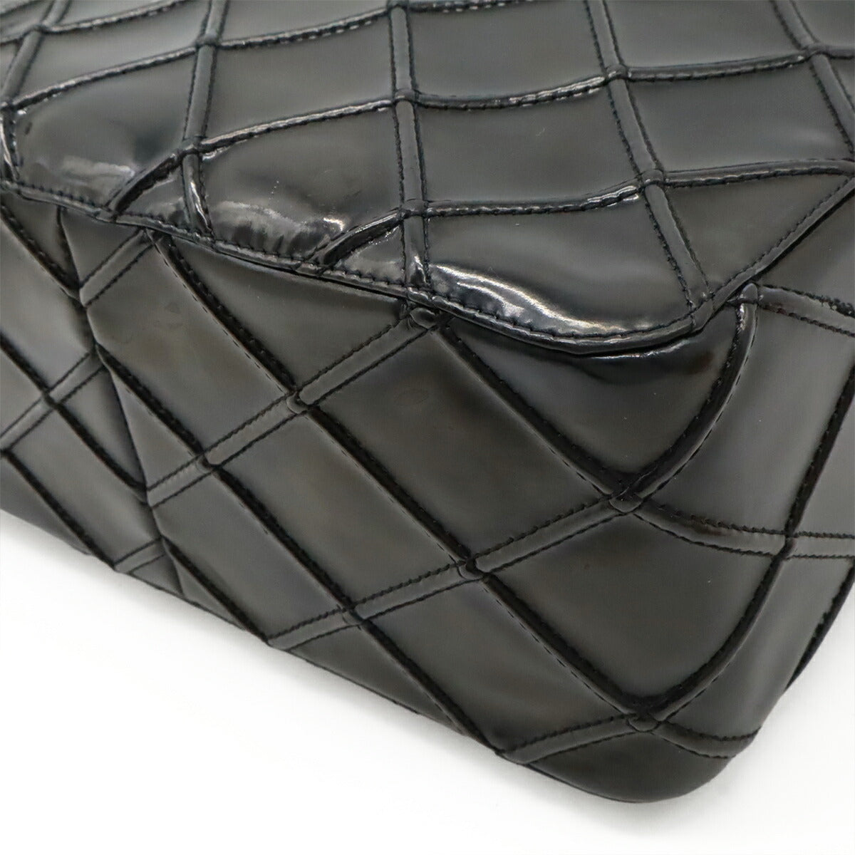 Chanel Bicolore Patent Leather Shoulder Bag