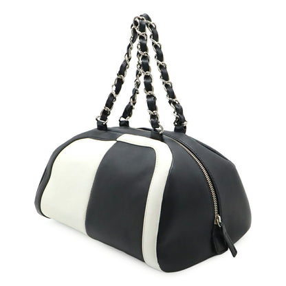 Chanel Coco Mark Leather Handbag