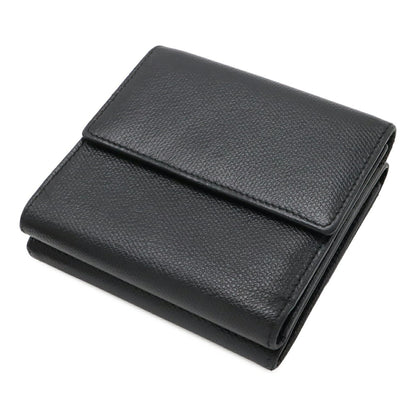 Chanel Coco Button Leather Trifold Wallet