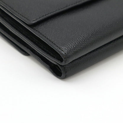 Chanel Coco Button Leather Trifold Wallet
