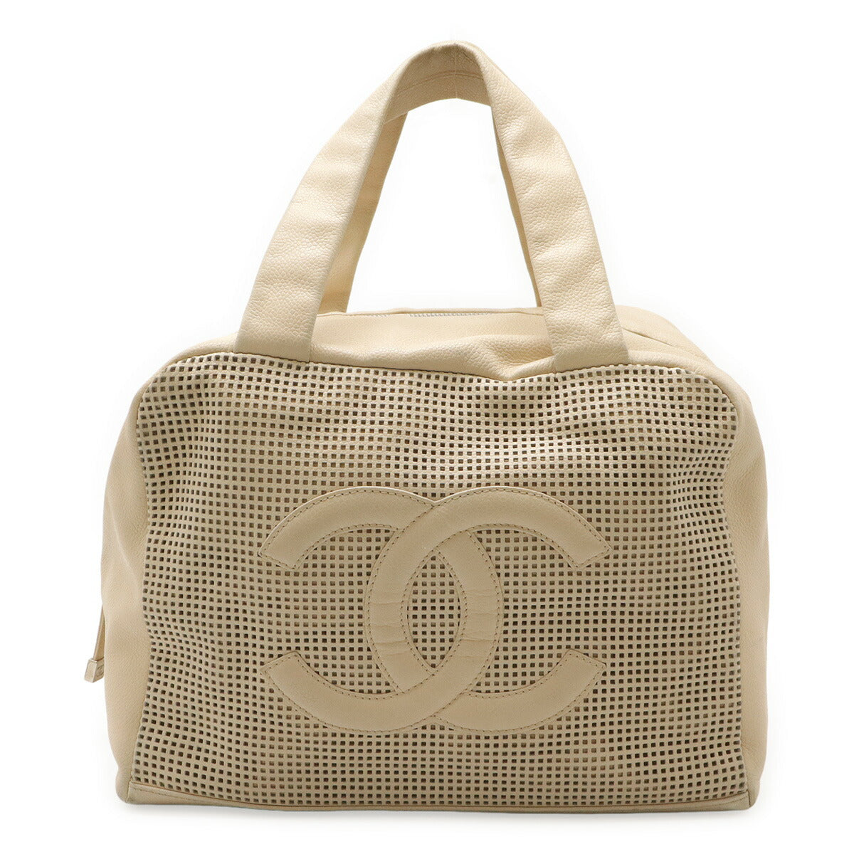 Chanel Coco Mark Leather Handbag