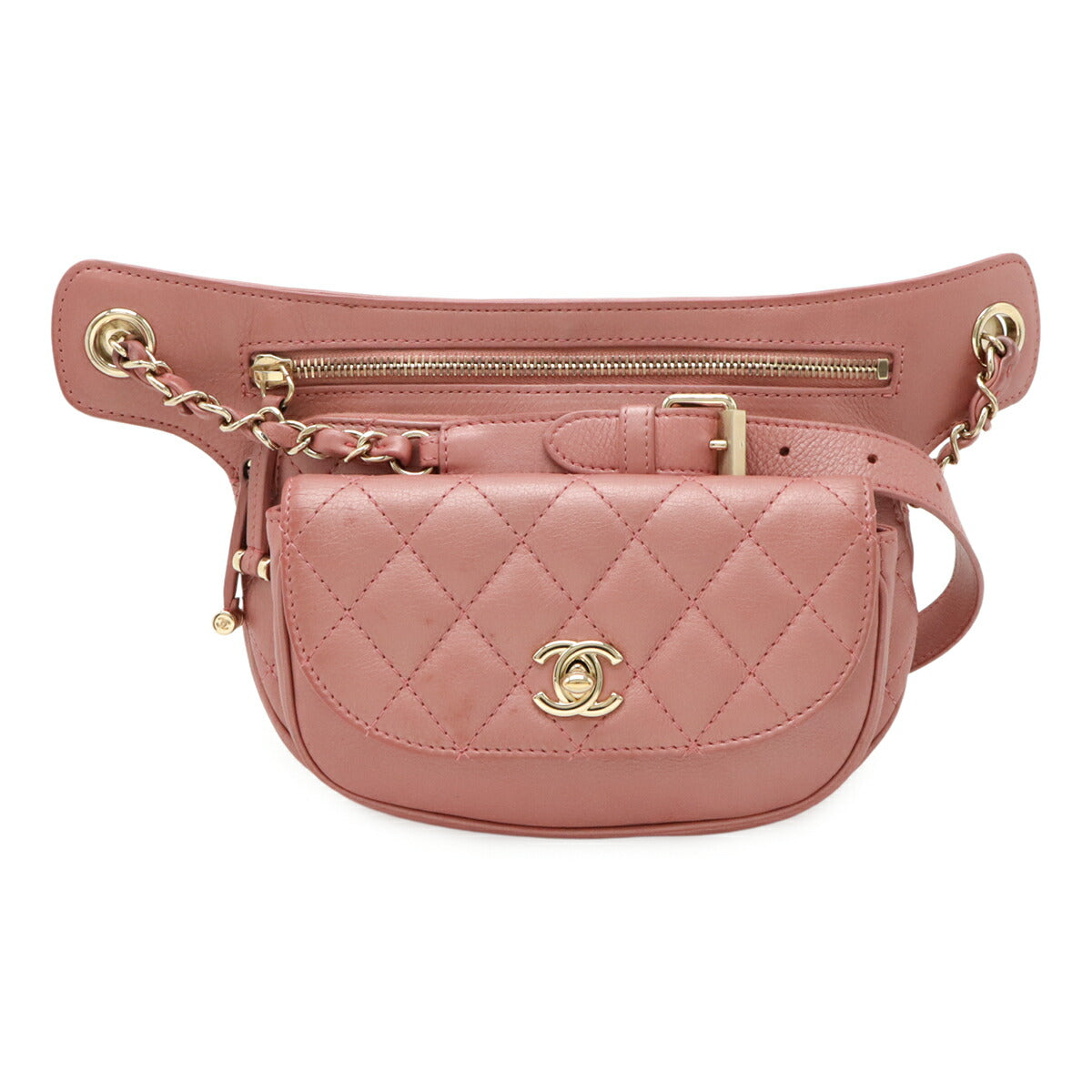 Chanel Matelassé Leather Waist Bag