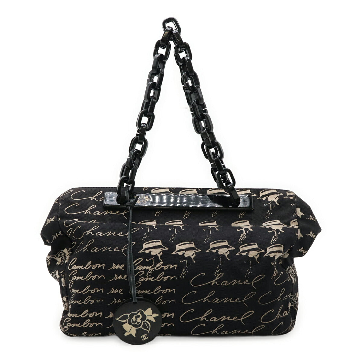 Chanel Camellia 2way bag Canvas