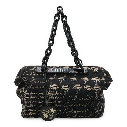 Chanel Camellia 2way bag Canvas