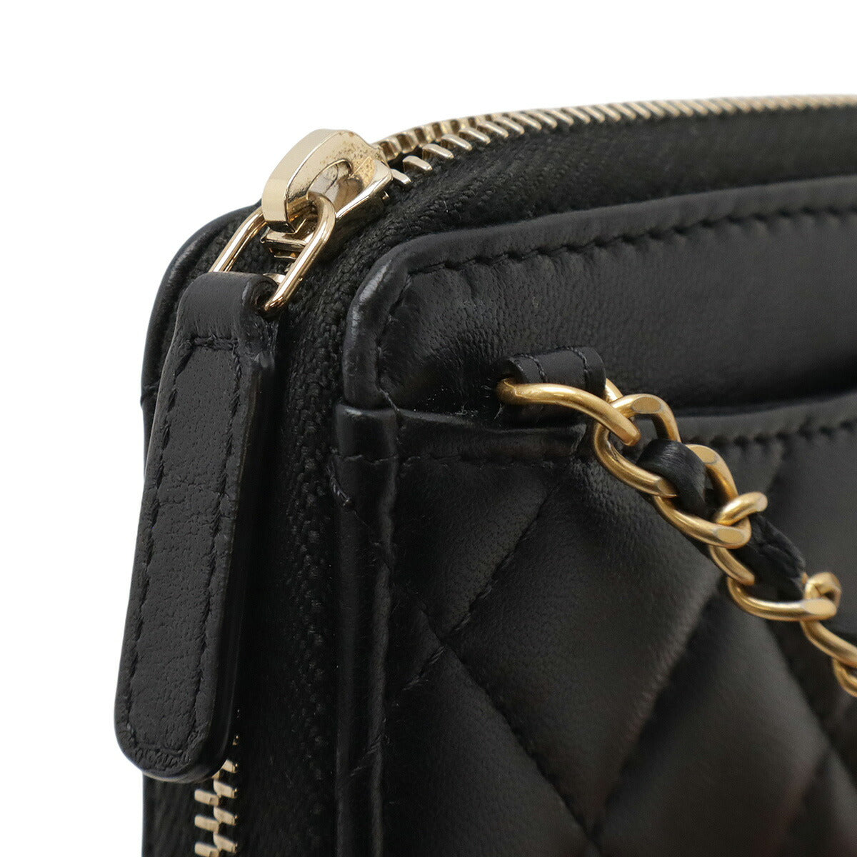 Chanel Pearl Crush Lambskin 2way Chain Wallet