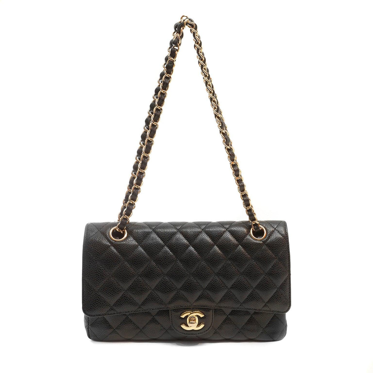Chanel Black Caviar Medium Classic w/ Gold Hardware