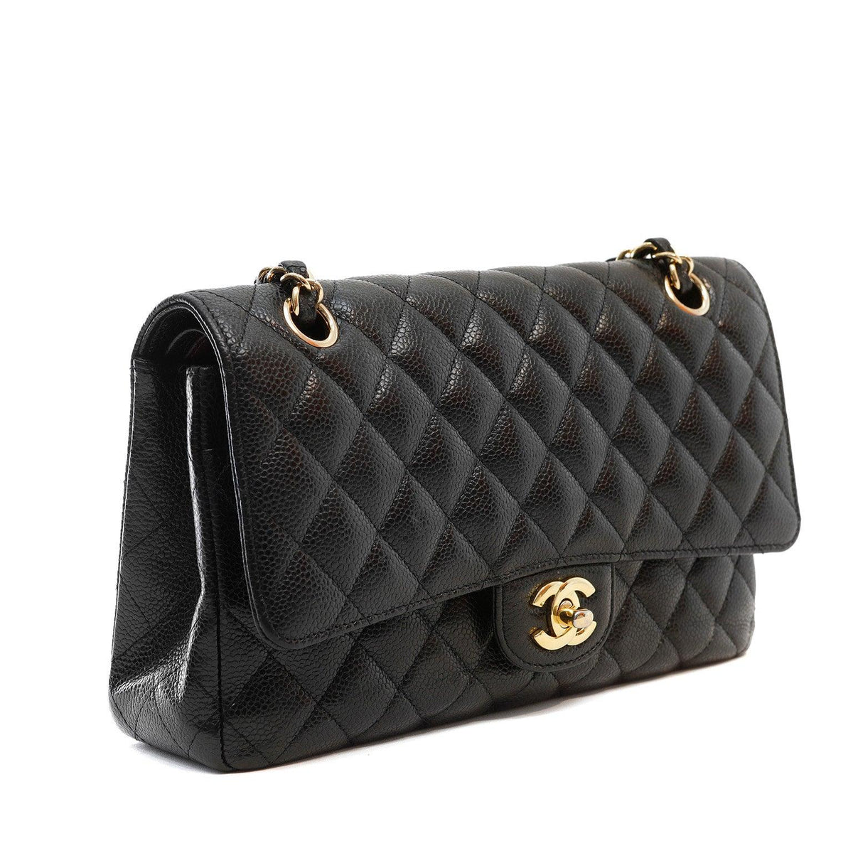 Chanel Black Caviar Medium Classic w/ Gold Hardware