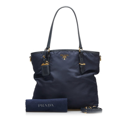 Prada Tessuto Shopper Blue Nylon