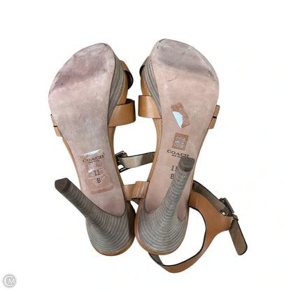 Shoes Designer By Coach In Tan, Size: 11