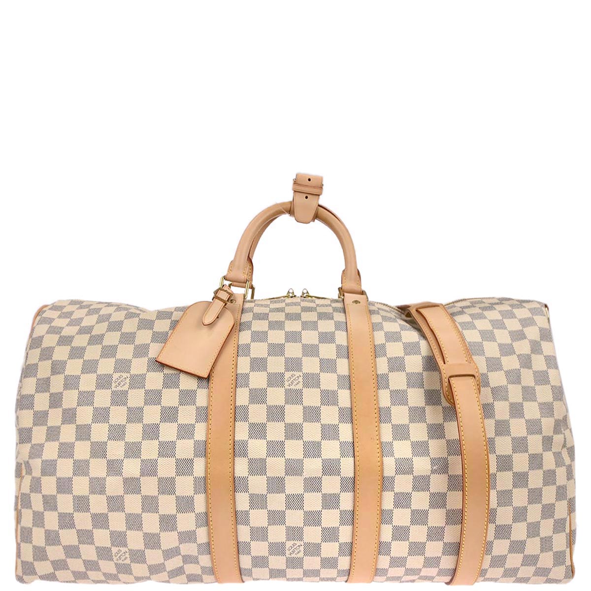 Louis Vuitton 2007 Damier Azur Keepall Bandouliere 55 Duffle Bag N41429