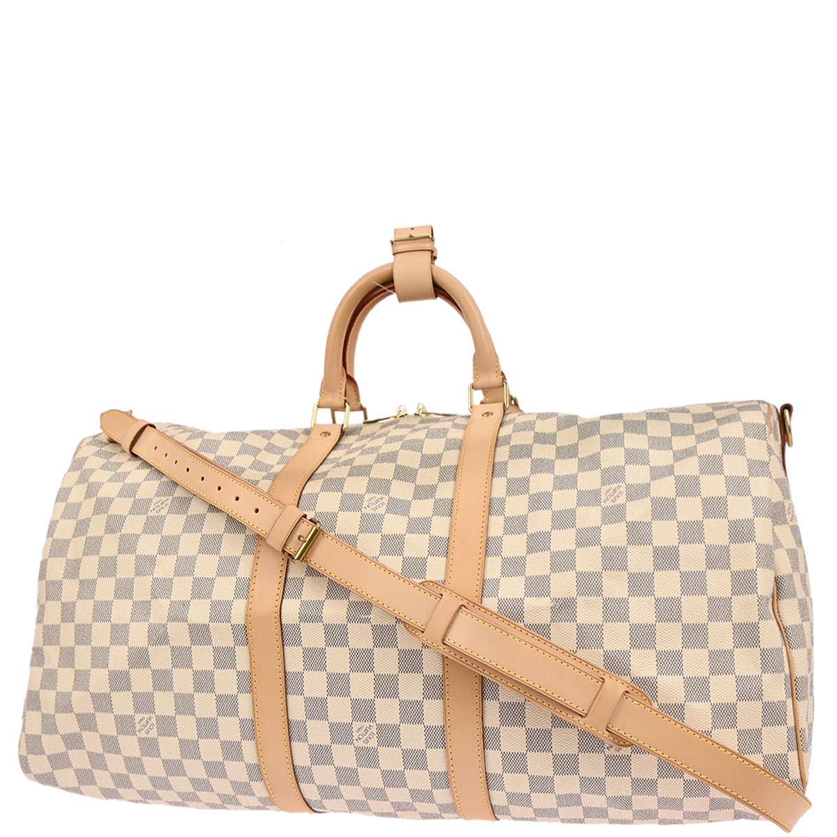 Louis Vuitton 2007 Damier Azur Keepall Bandouliere 55 Duffle Bag N41429