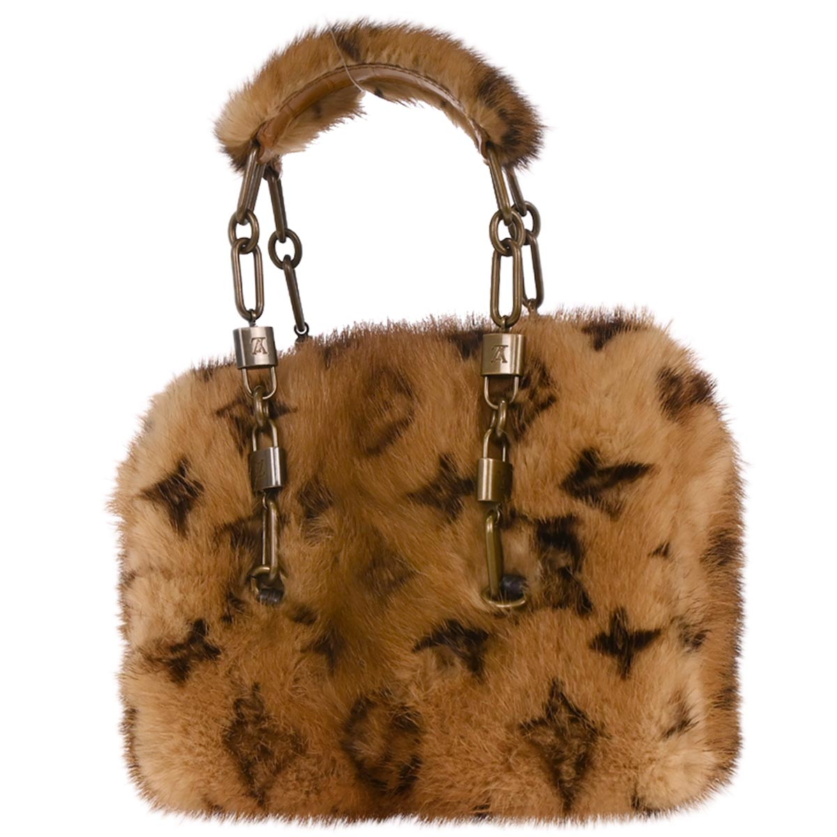 Louis Vuitton 2004 Brown Monogram Mink Mini Papillon Handbag M71944