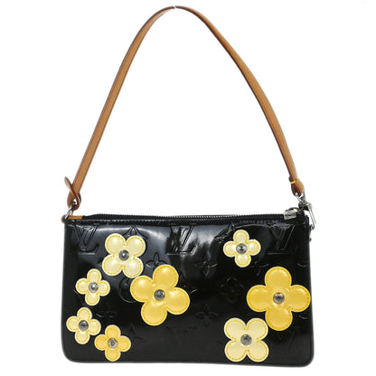 Louis Vuitton 2001 Black Vernis Flower Lexington Handbag M92245