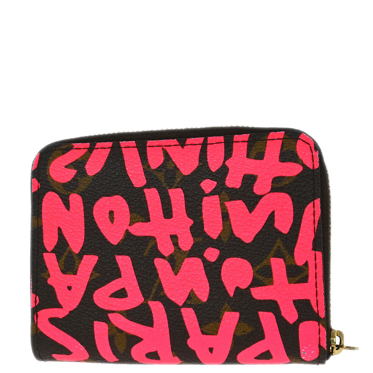 Louis Vuitton 2008 Pink Graffiti Zippy Coin Purse Wallet M93707
