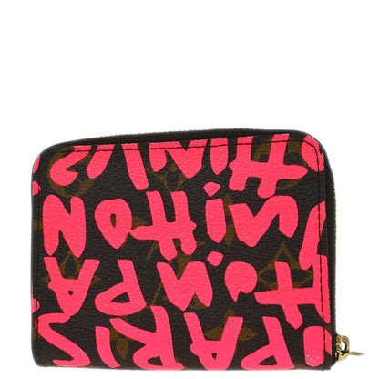 Louis Vuitton 2008 Pink Graffiti Zippy Coin Purse Wallet M93707