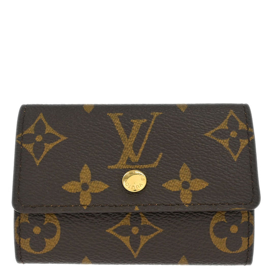 Louis Vuitton 2007 Monogram Porte Monnaie Plat Coin Case Wallet M61930