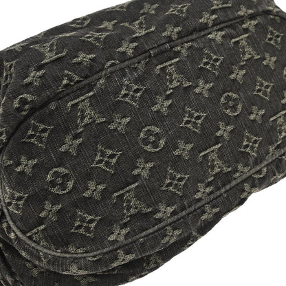 Louis Vuitton 2008 Black Monogram Denim XS Shoulder Bag M95608