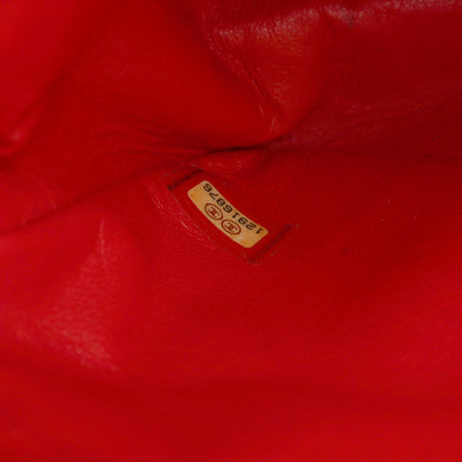Chanel Red Lipstick Calf Single Flap Jumbo w/ Silver Hardware
