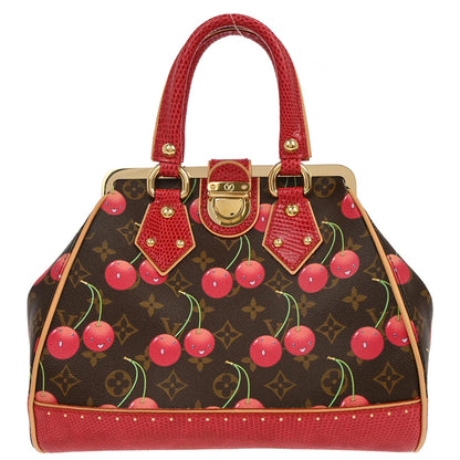 Louis Vuitton *  Lizard Monogram Cherry Sac Fermoir MM M95003