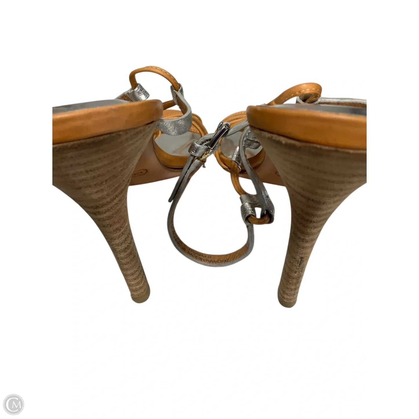 Sandals Designer By Coach In Tan, Size: 9