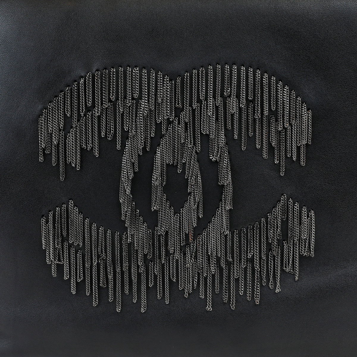 Chanel Black Lambskin Grand Cabernet Tote with Dripping Chains
