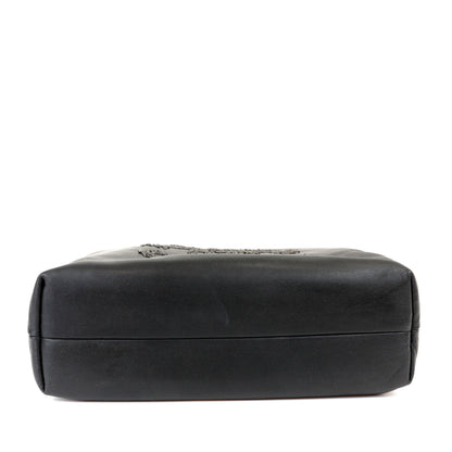 Chanel Black Lambskin Grand Cabernet Tote with Dripping Chains