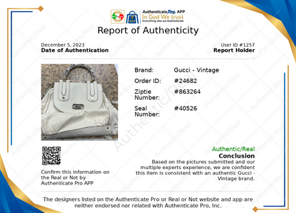 Handbag Luxury Designer Gucci, Size Large