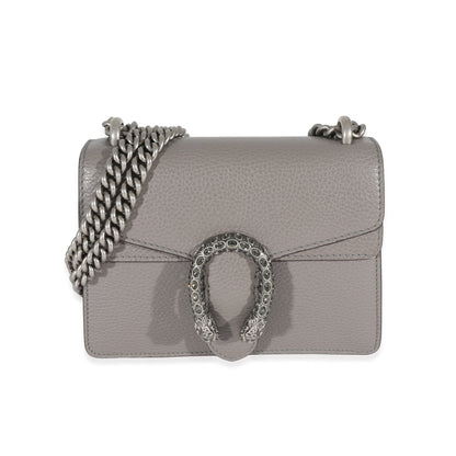 Gucci Grey Leather Mini Dionysus