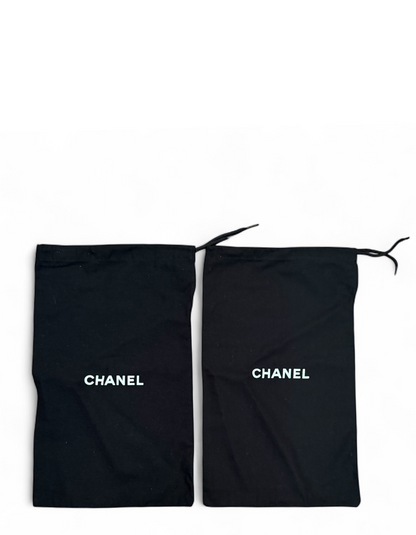 Chanel NEW Beige/Black CC Espadrilles sz 39