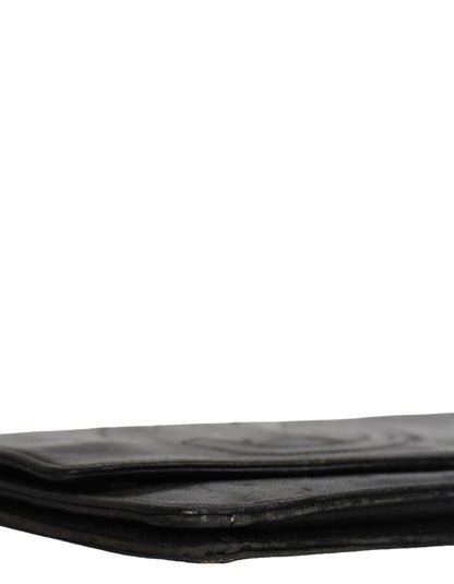 Chanel Vintage Black Wallet/Clutch AS-IS
