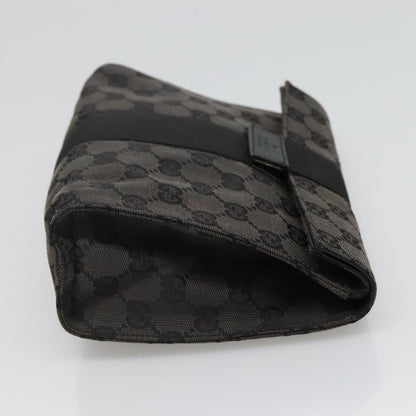 Gucci Gg Canvas Black Canvas Clutch Bag