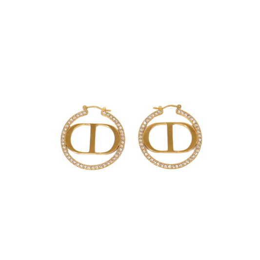 Christian Dior 'Montaigne' Hoop Earrings