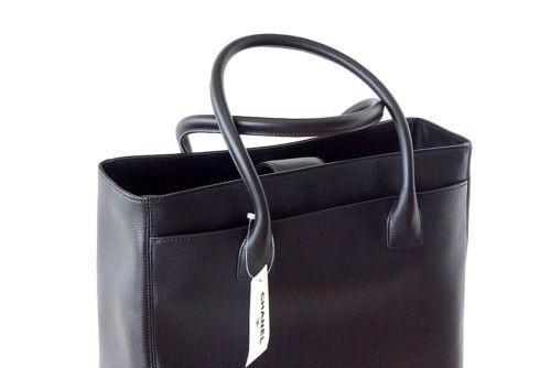 Chanel Bag Black Deerskin Tall Cerf Tote New