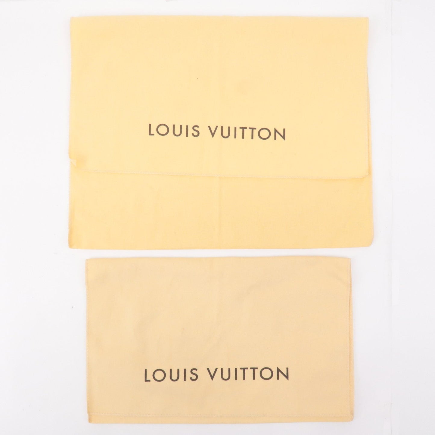 Louis Vuitton Set of 10 Dust Bag Flap Type Beige Brown