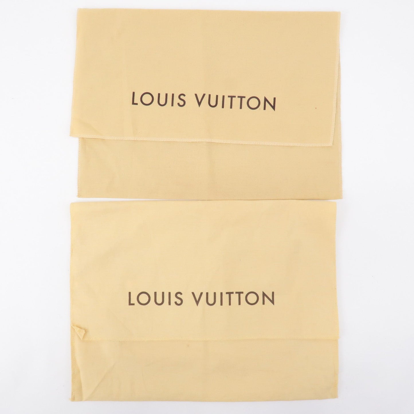 Louis Vuitton Set of 10 Dust Bag Flap Type Beige Brown