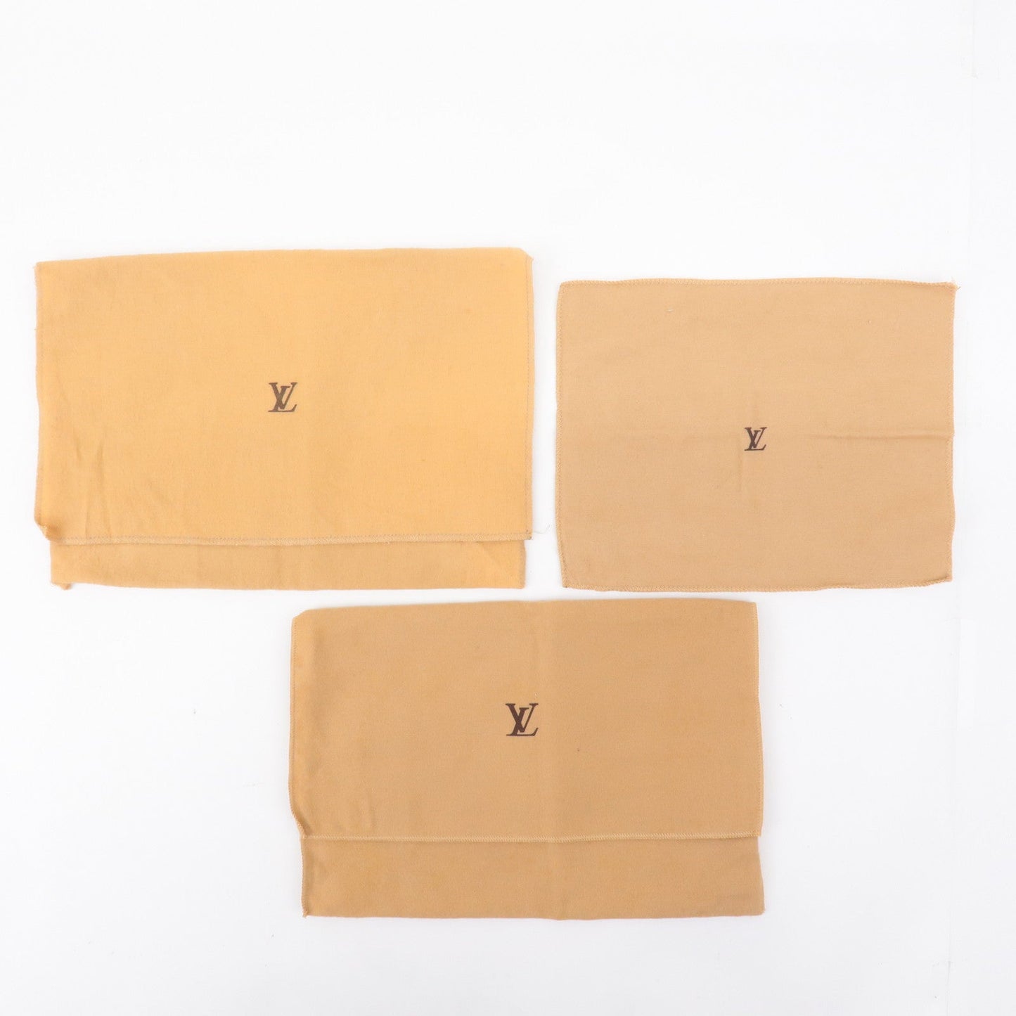 Louis Vuitton Set of 13 Dust Bag Old Style Beige Brown