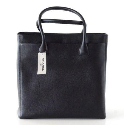 Chanel Bag Black Deerskin Tall Cerf Tote New