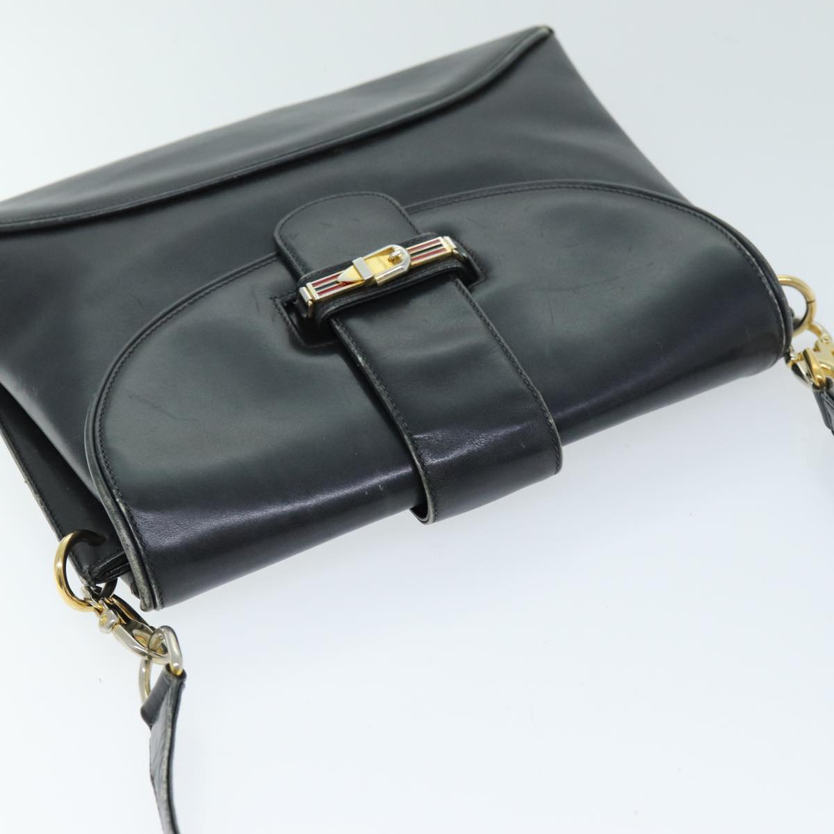 Gucci Black Leather Shoulder Bag