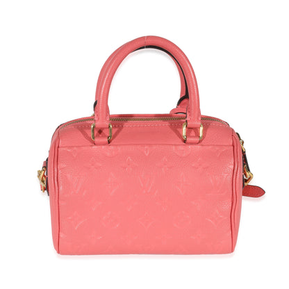 Louis Vuitton Pink Monogram Empreinte Speedy Bandoulière NM 20